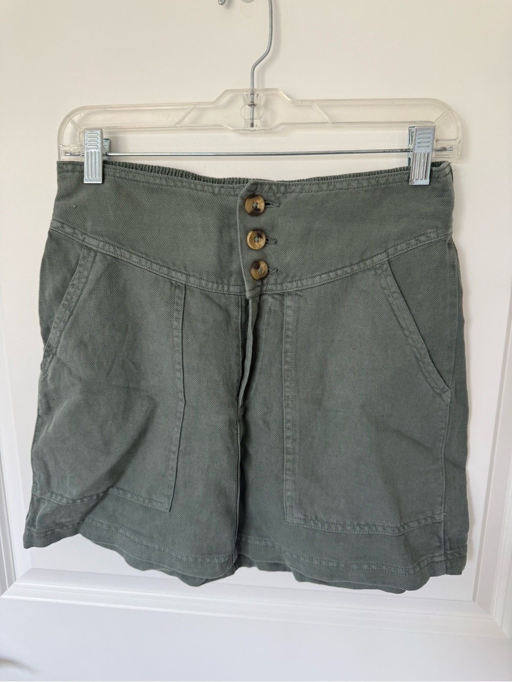 Aerie Button Utility Skirt NWT